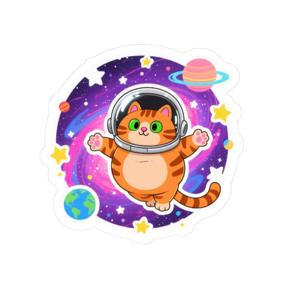 Space Cat Stickers